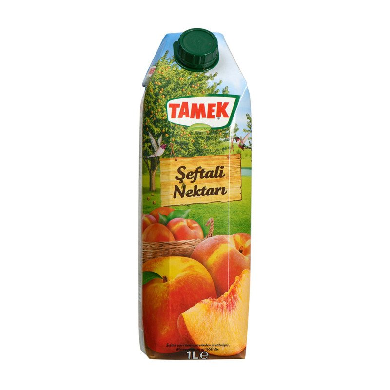 TAMEK ŞEFTALİ AROMALI MEYVESUYU 1 L
