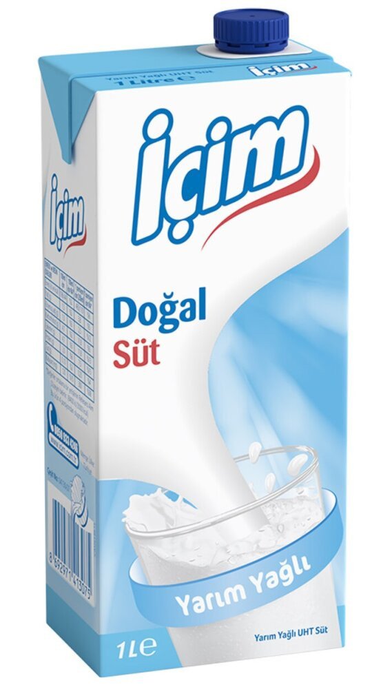 İÇİM YARIM YAĞLI SÜT 1 L