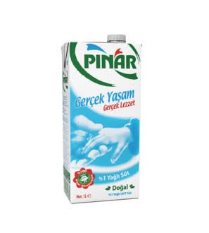 PINAR  YARIM YAĞLI SÜT 1 L